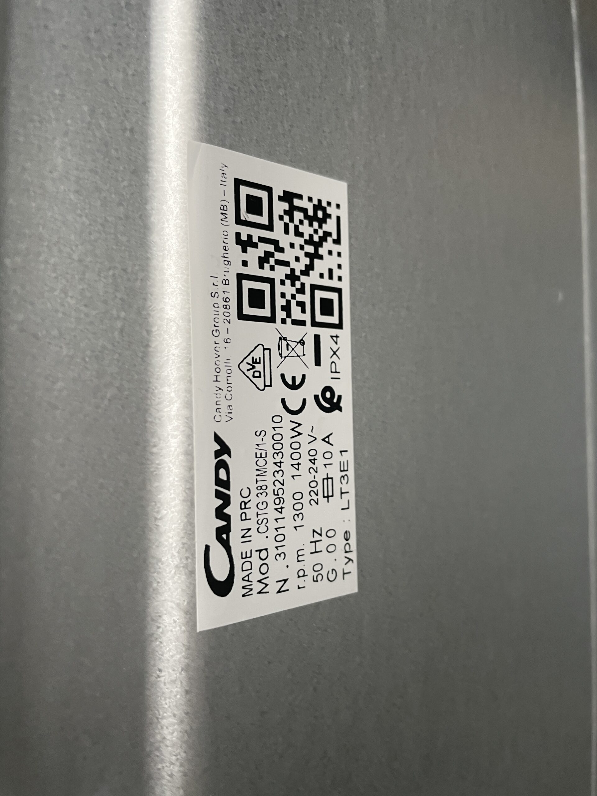 Pralka CANDY CSTG 38TMCE 1-S Smart 8kg 1300 obr - Image 5