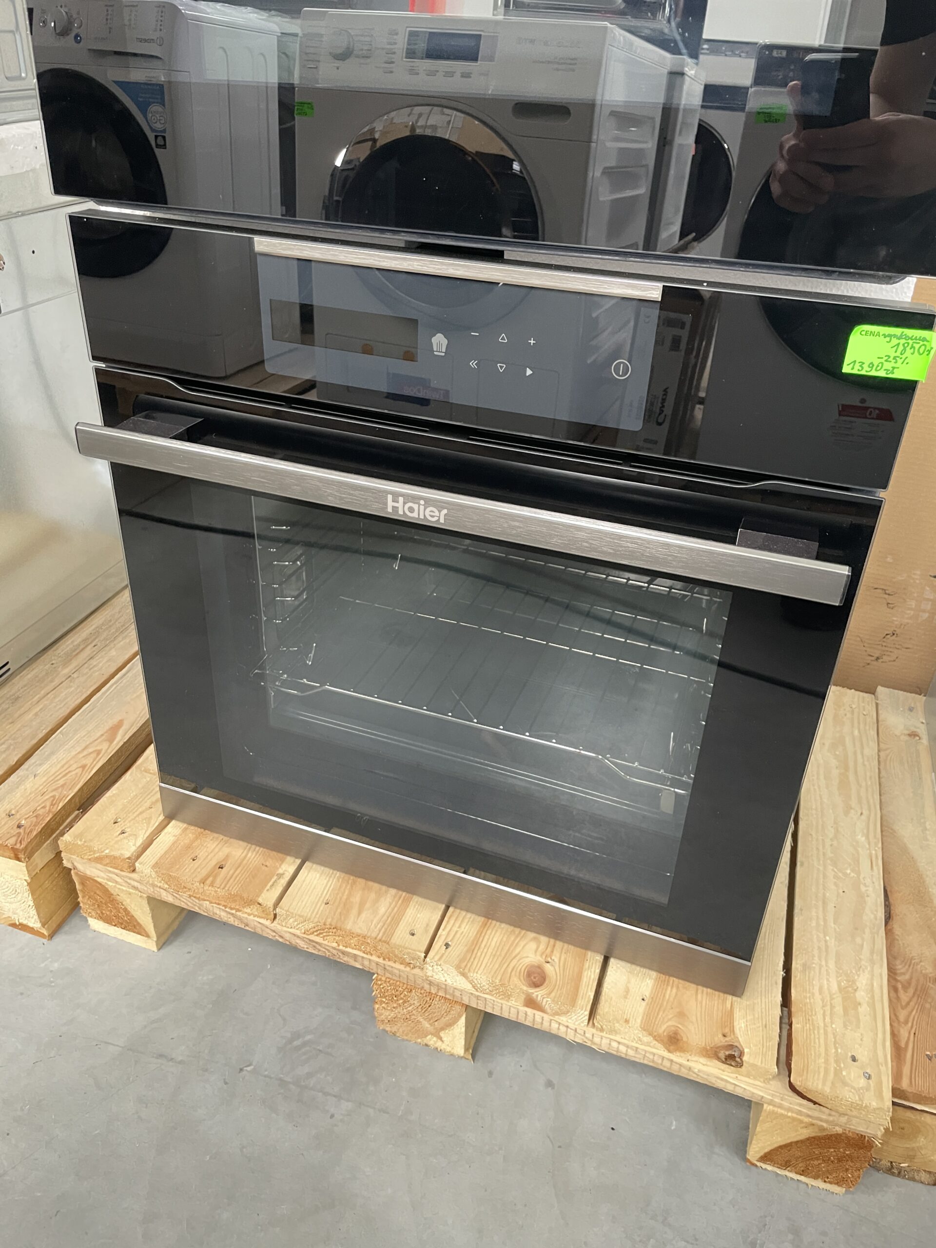 Piekarnik elektryczny Haier I-Message 4 HWO60SM5B5BH Termoobieg Termosonda Czarny