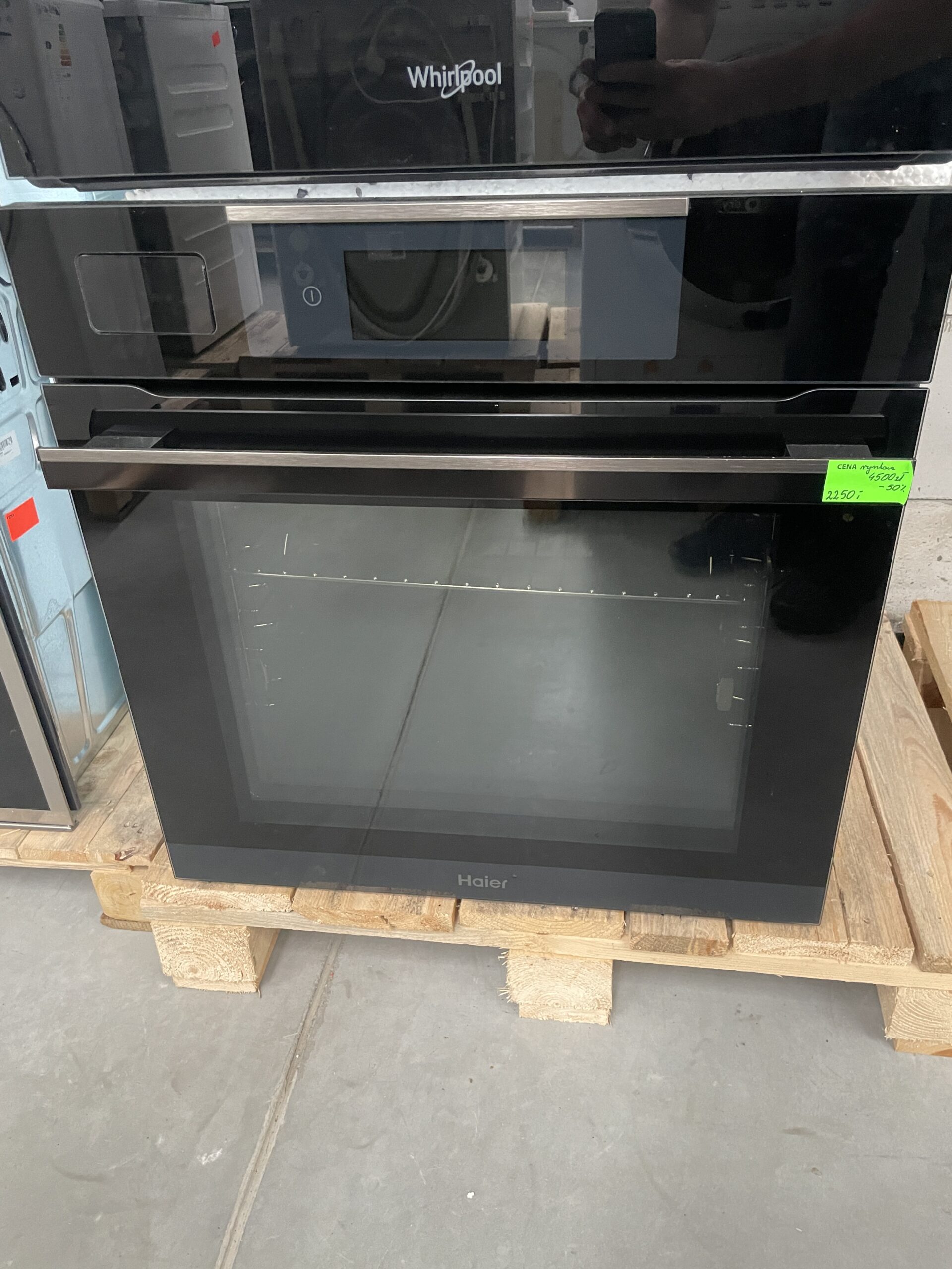 Piekarnik elektryczny parowy Haier I-Touch Steam 6 HWO60SM6TS9BH Termoobieg Termosonda Zdalne sterowanie Czarny