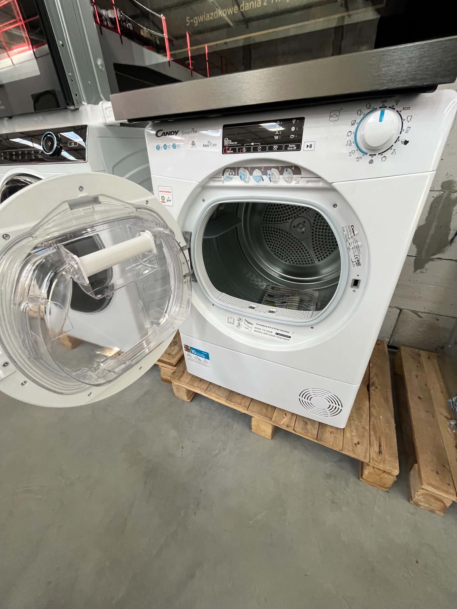 Candy Suszarka z pompą ciepła CSOE H7A2TE-S 7kg - obrazek 3