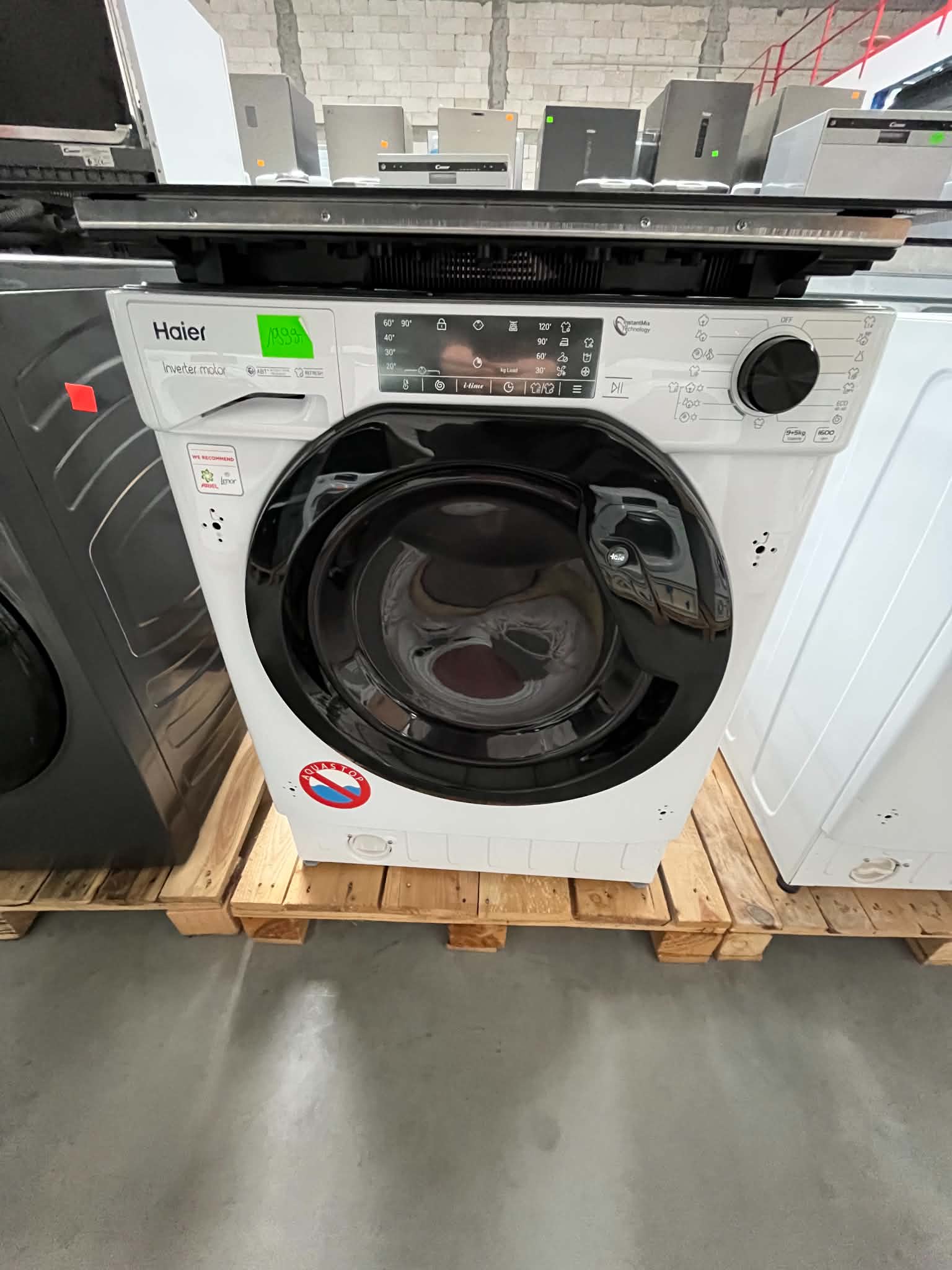 Pralko-suszarka do zabudowy Haier HWDQ90B416FWB-S 1600 obr/min 9kg/5kg - obrazek 2