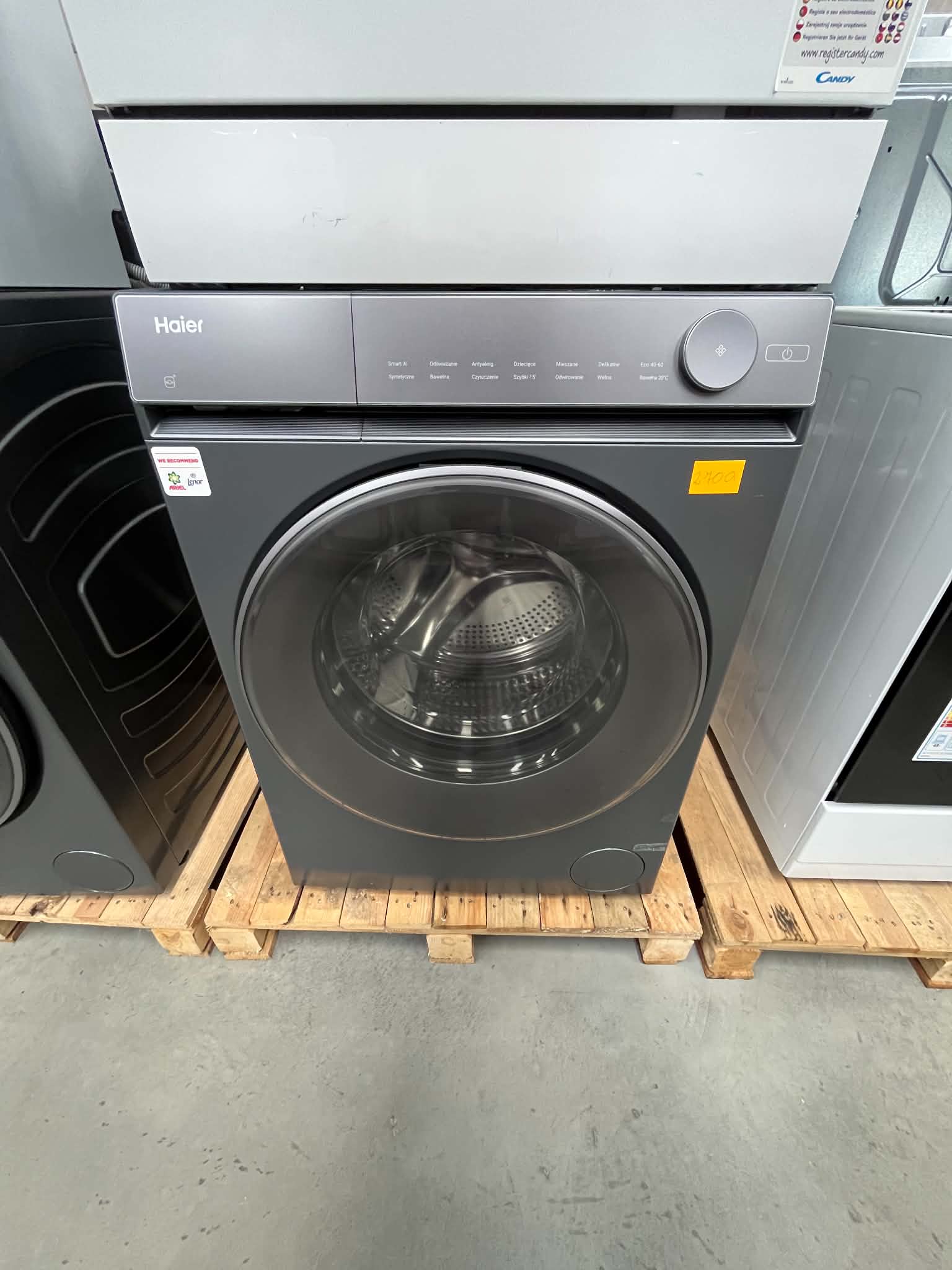 Pralka HAIER X7 SLIM HW80-BD14MEPGTU1 8kg 1400 obr Antracytowy - obrazek 5