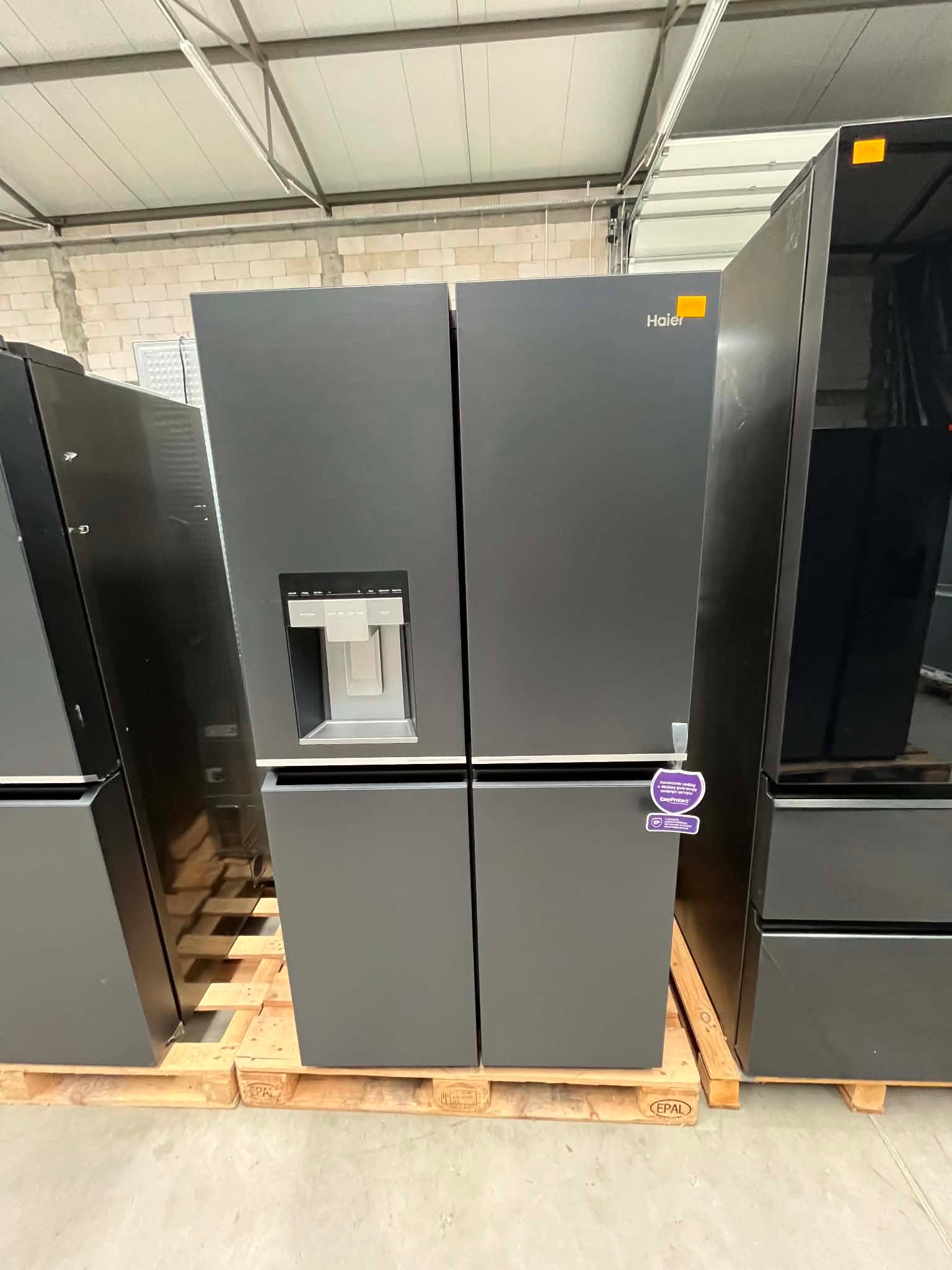 Lodówka Haier Cube Series 7 HCR7918EIMB 601L 38 dB Czarna Inox - obrazek 2