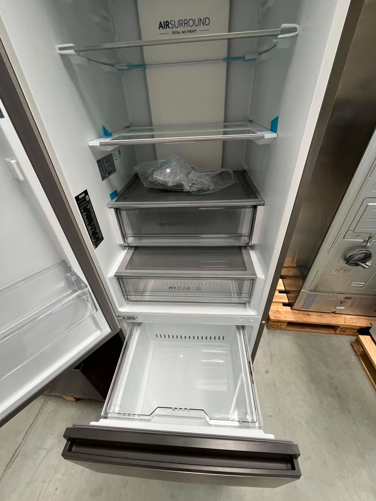 Lodówka HAIER HTW7620ANMG No Frost 205cm Inox - obrazek 5