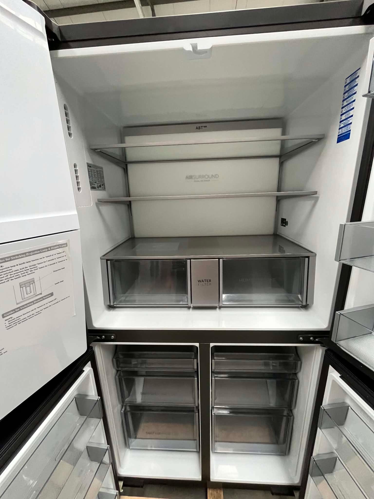 Lodówka Haier Cube Series 7 HCR7918EIMB 601L 38 dB Czarna Inox - obrazek 6