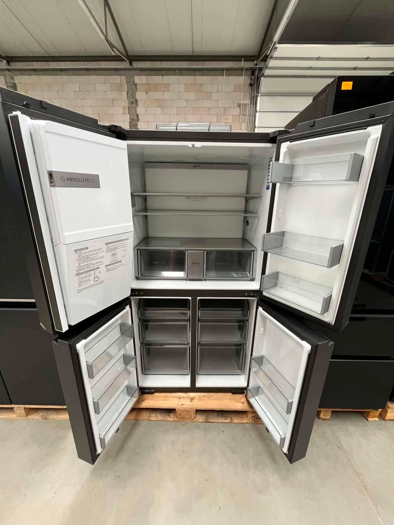 Lodówka Haier Cube Series 7 HCR7918EIMB 601L 38 dB Czarna Inox - obrazek 7