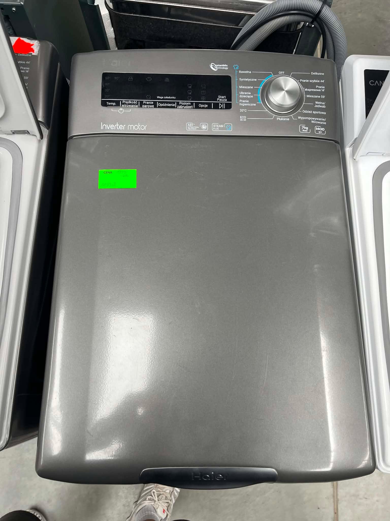 Pralka wolnostojąca ładowana od góry 7kg 1400obr Haier RTXSG47TMCRE-16 - obrazek 4