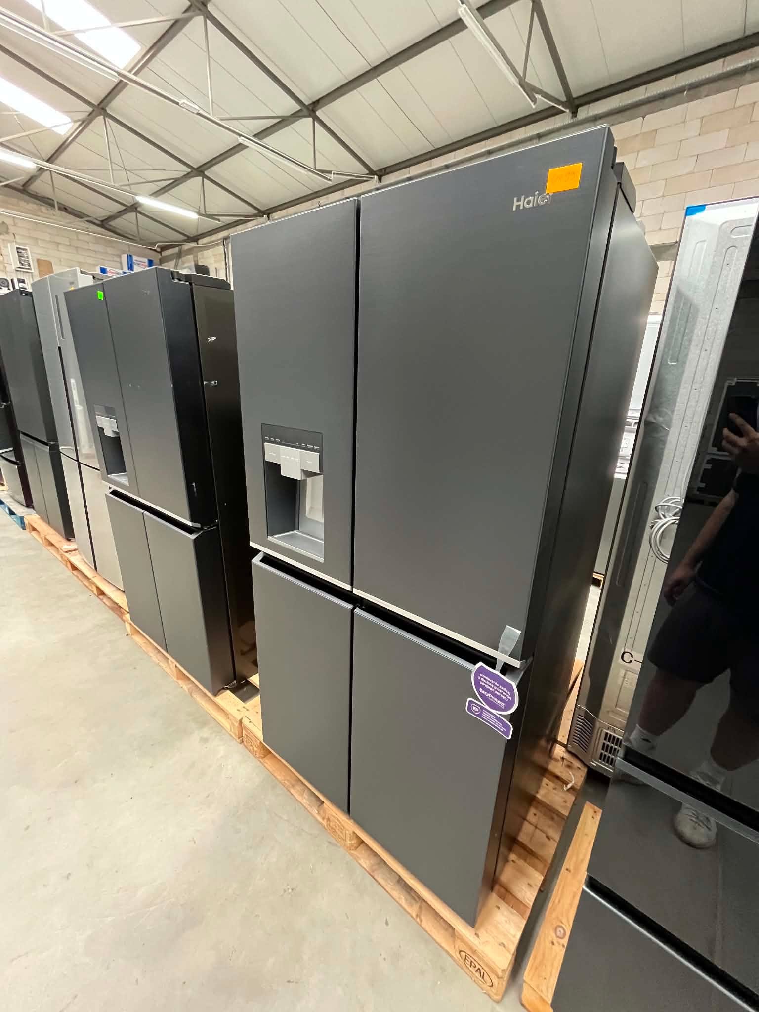 Lodówka Haier Cube Series 7 HCR7918EIMB 601L 38 dB Czarna Inox - obrazek 3