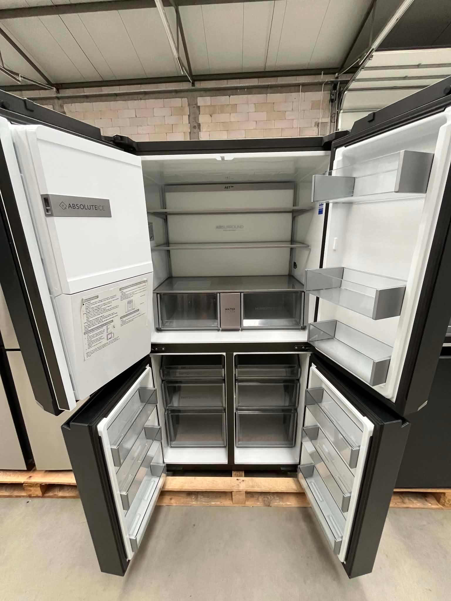 Lodówka Haier Cube Series 7 HCR7918EIMB 601L 38 dB Czarna Inox - obrazek 5