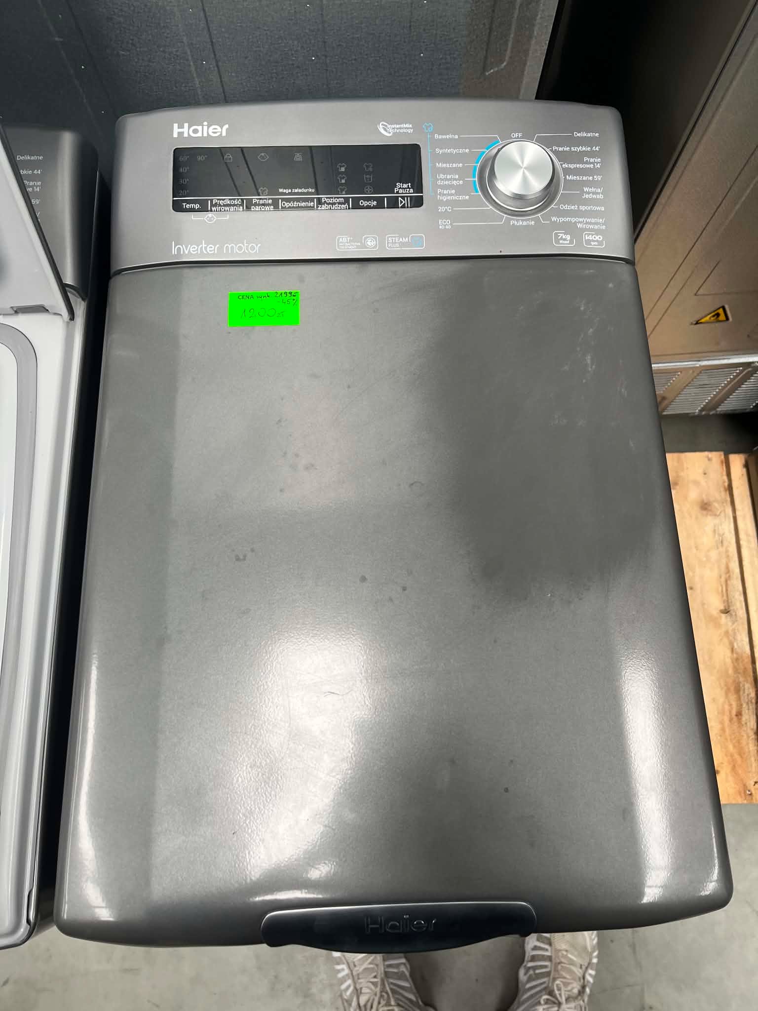 Pralka wolnostojąca ładowana od góry 7kg 1400obr Haier RTXSG47TMCRE-16 - obrazek 4