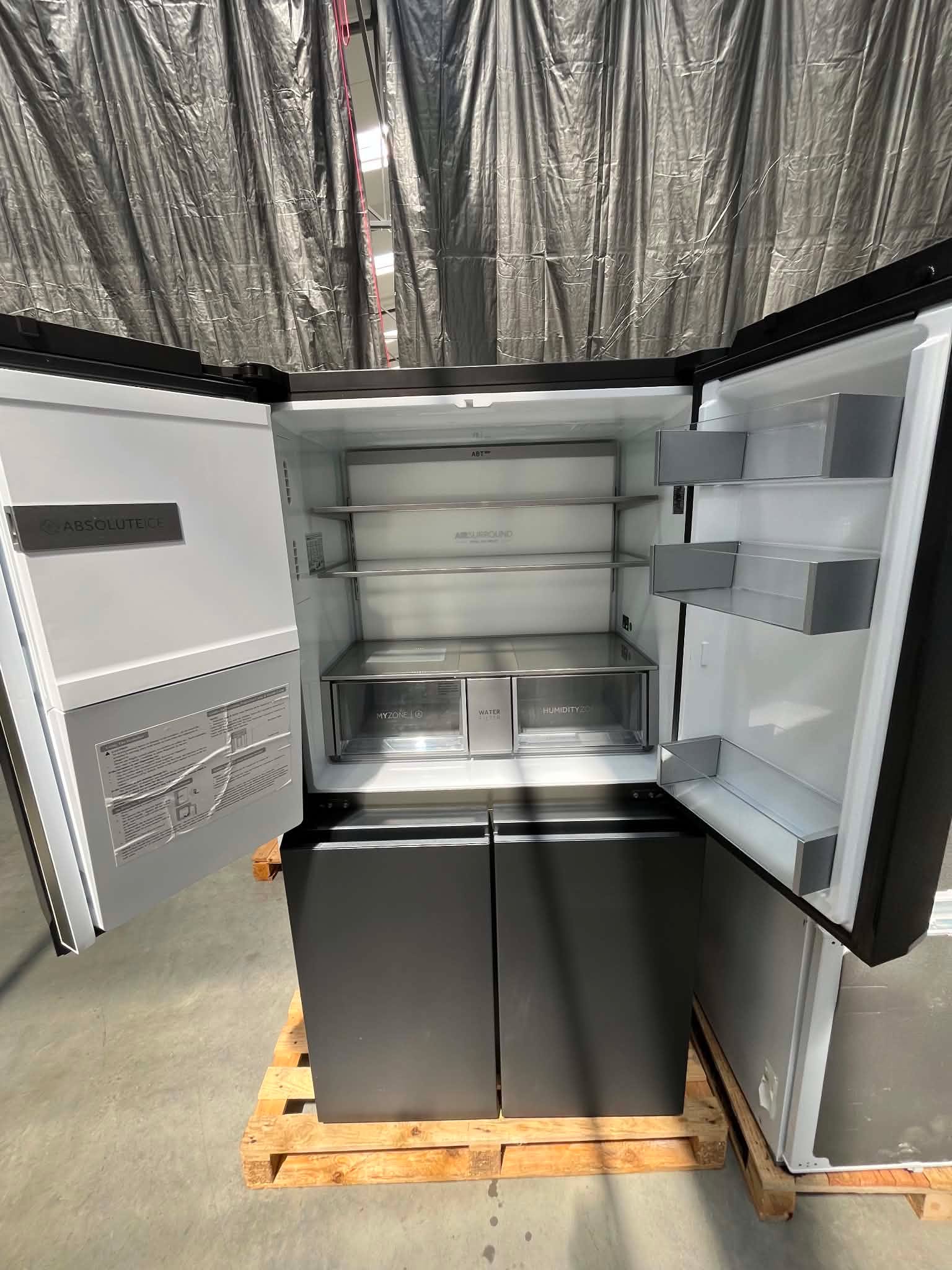 Lodówka Haier Cube Series 7 HCR7918EIMB 601L 38 dB Czarna Inox - obrazek 3