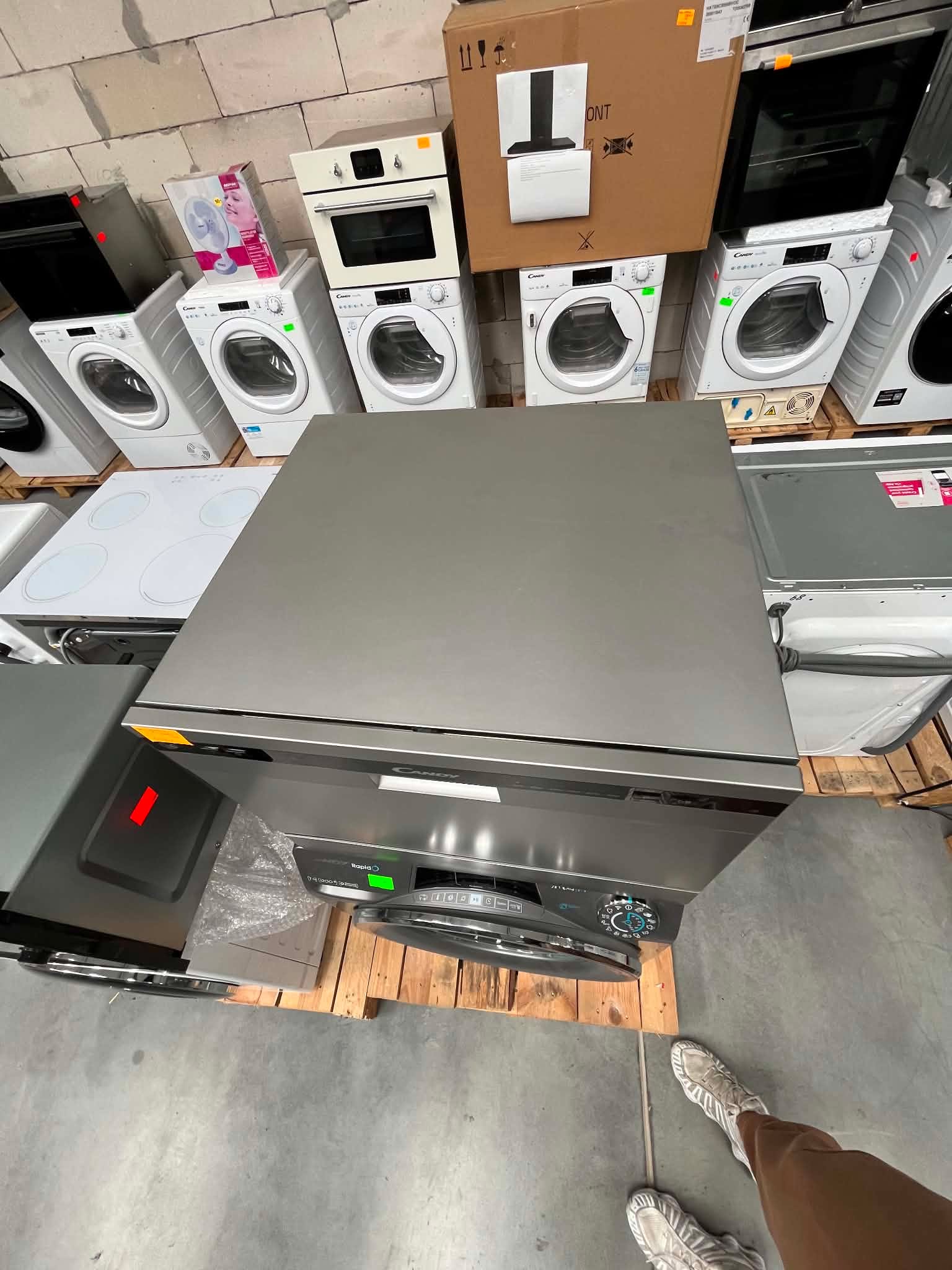 Zmywarka kompaktowa Candy CDCP 6S LED 6 kompletów 6.5l Srebrna 50cm - obrazek 4