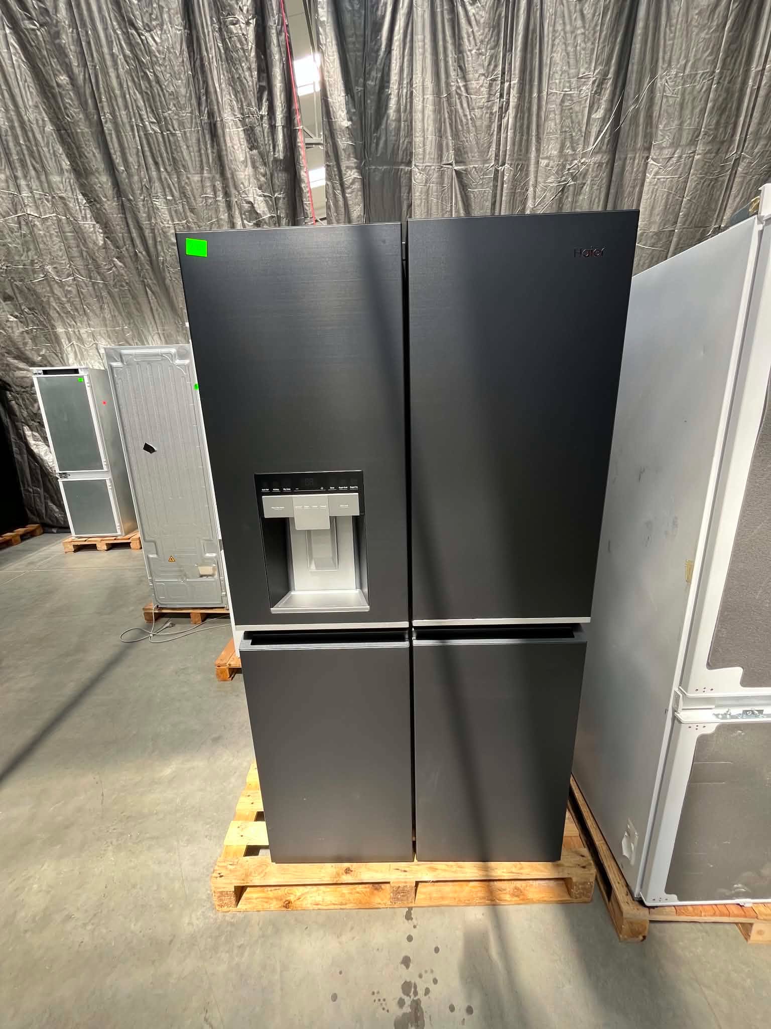 Lodówka Haier Cube Series 7 HCR7918EIMB 601L 38 dB Czarna Inox - obrazek 2