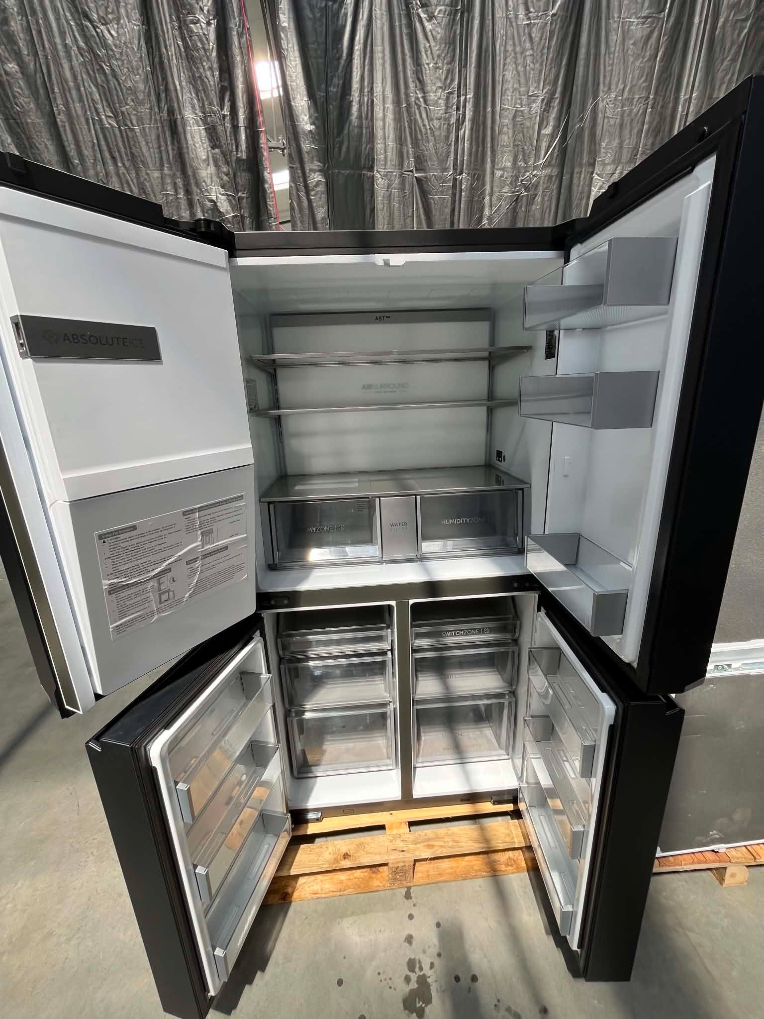 Lodówka Haier Cube Series 7 HCR7918EIMB 601L 38 dB Czarna Inox - obrazek 4