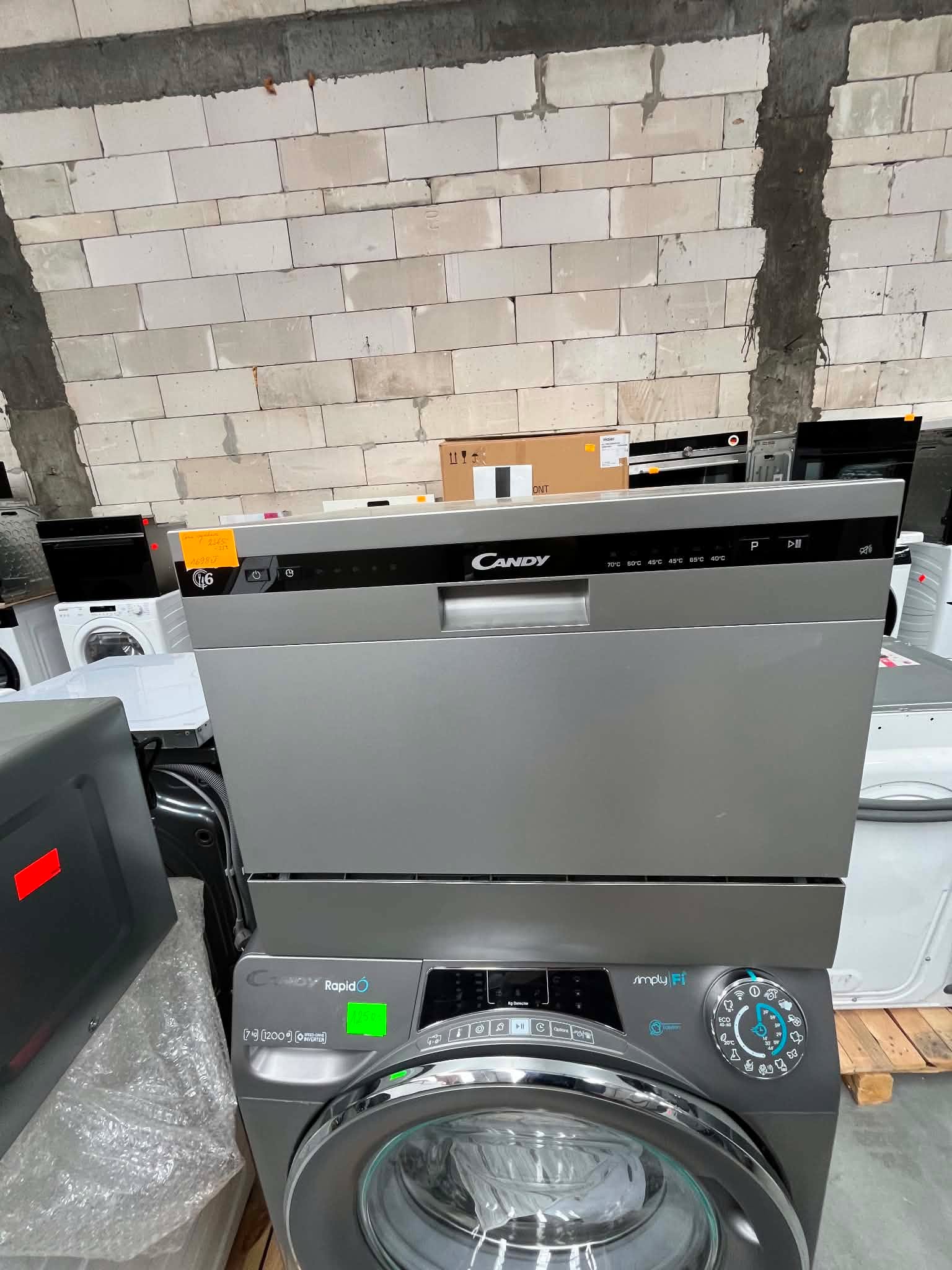 Zmywarka kompaktowa Candy CDCP 6S LED 6 kompletów 6.5l Srebrna 50cm - obrazek 2