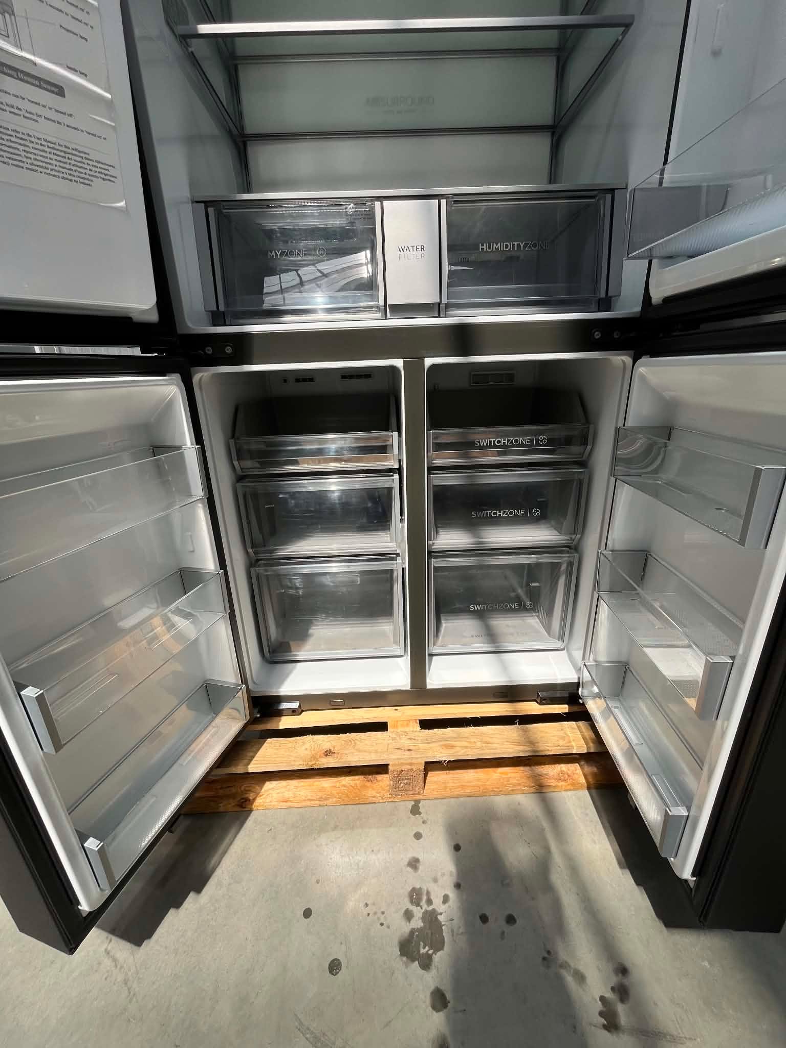 Lodówka Haier Cube Series 7 HCR7918EIMB 601L 38 dB Czarna Inox - obrazek 5