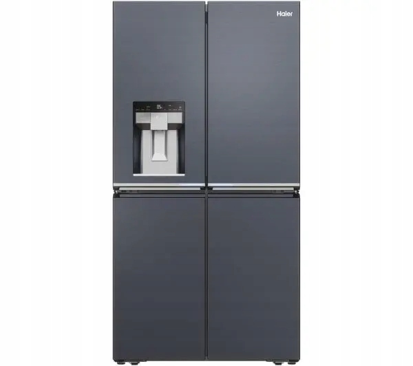 Lodówka Haier Cube Series 7 HCR7918EIMB 601L 38 dB Czarna Inox