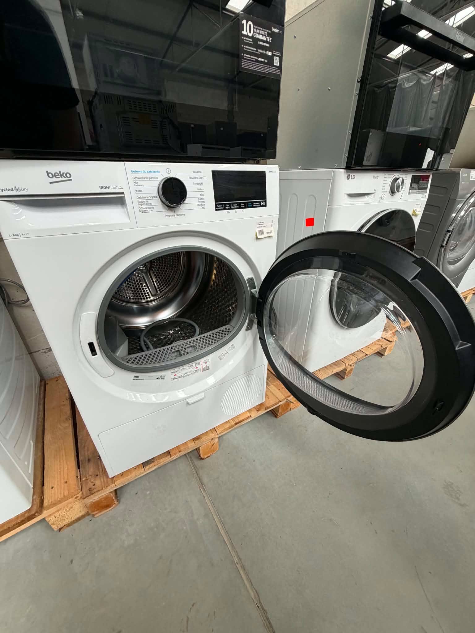 Suszarka BEKO B5T68243WPB BPRO500 8kg IronFinish Silnik Inwerterowy Używana - obrazek 4