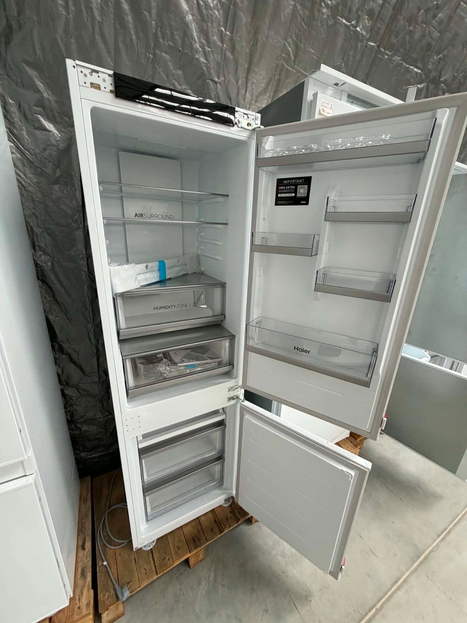 Lodówka do zabudowy Haier EHBQW5518E No Frost 177,2cm 35 dB - obrazek 3