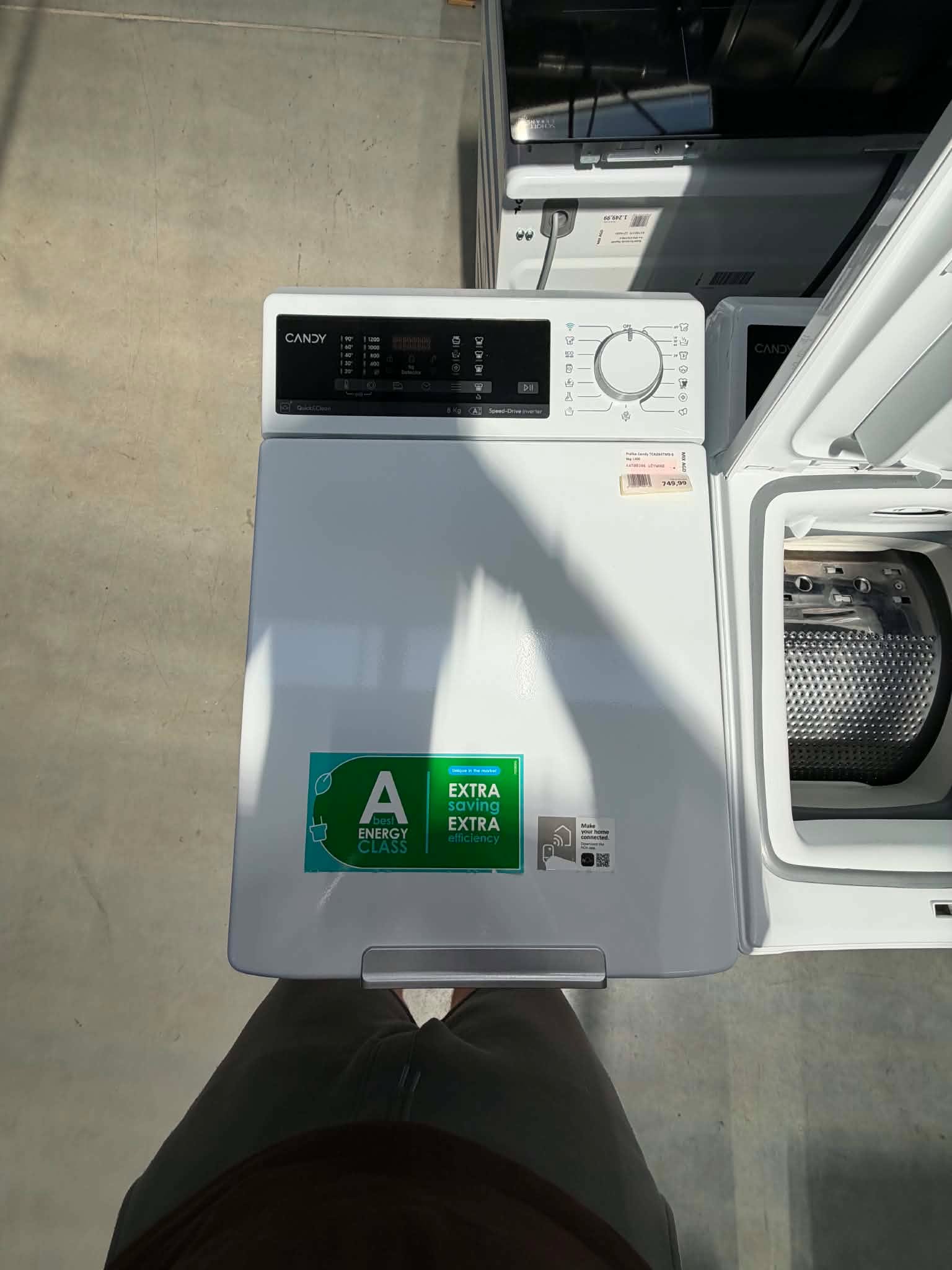 Pralka Candy ProWash 500 TCA284TM5-S 8kg 1200 obr/min 77 dB Biały - obrazek 7