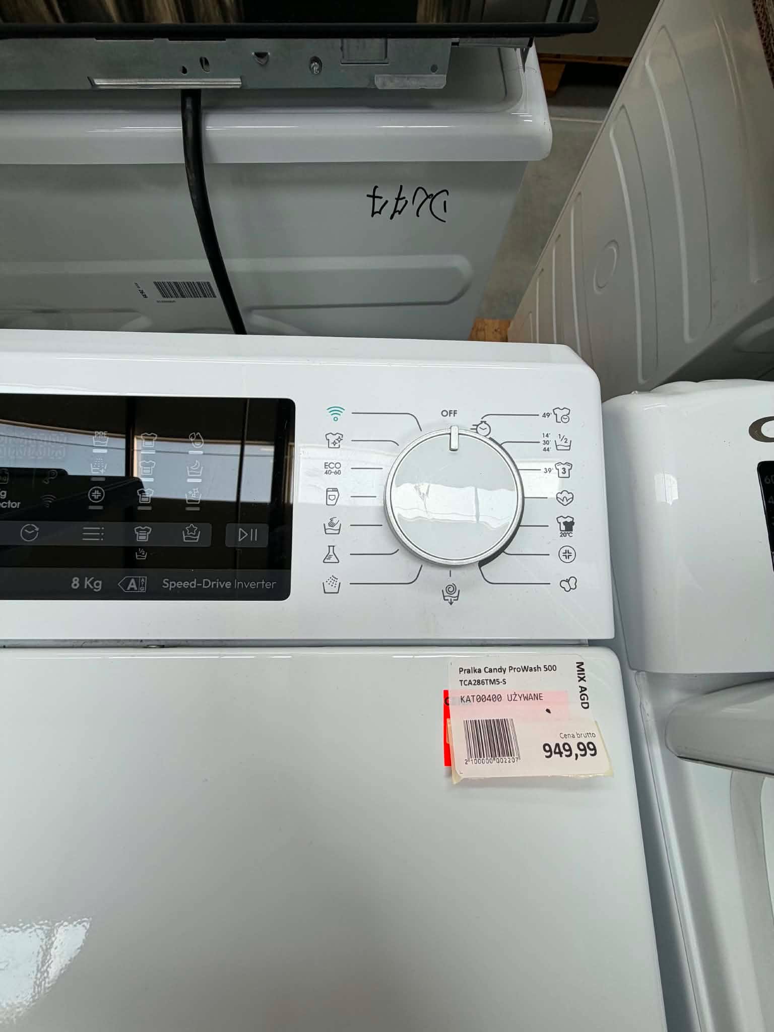 Pralka Candy ProWash 500 TCA284TM5-S 8kg 1200 obr/min 77 dB Biały - obrazek 4