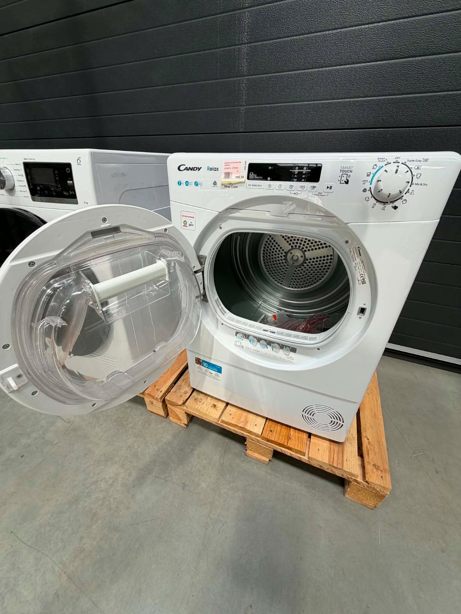 Suszarka Candy Smart CR4 H7A1DE-S Slim 46,5cm 7kg UŻYWANA - obrazek 5
