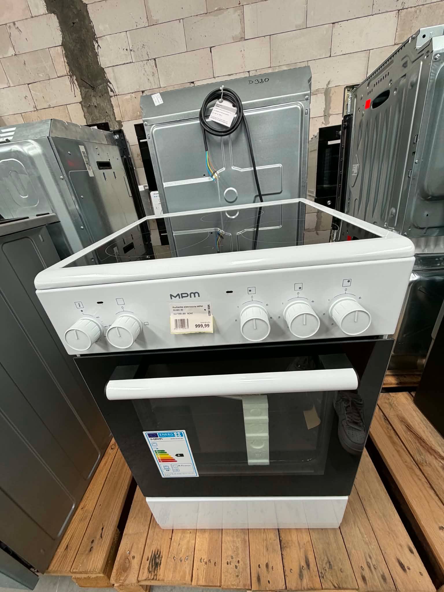 BIAŁA KUCHNIA ELEKTRYCZNA MPM MPM-53-KEC-30 48L - obrazek 3