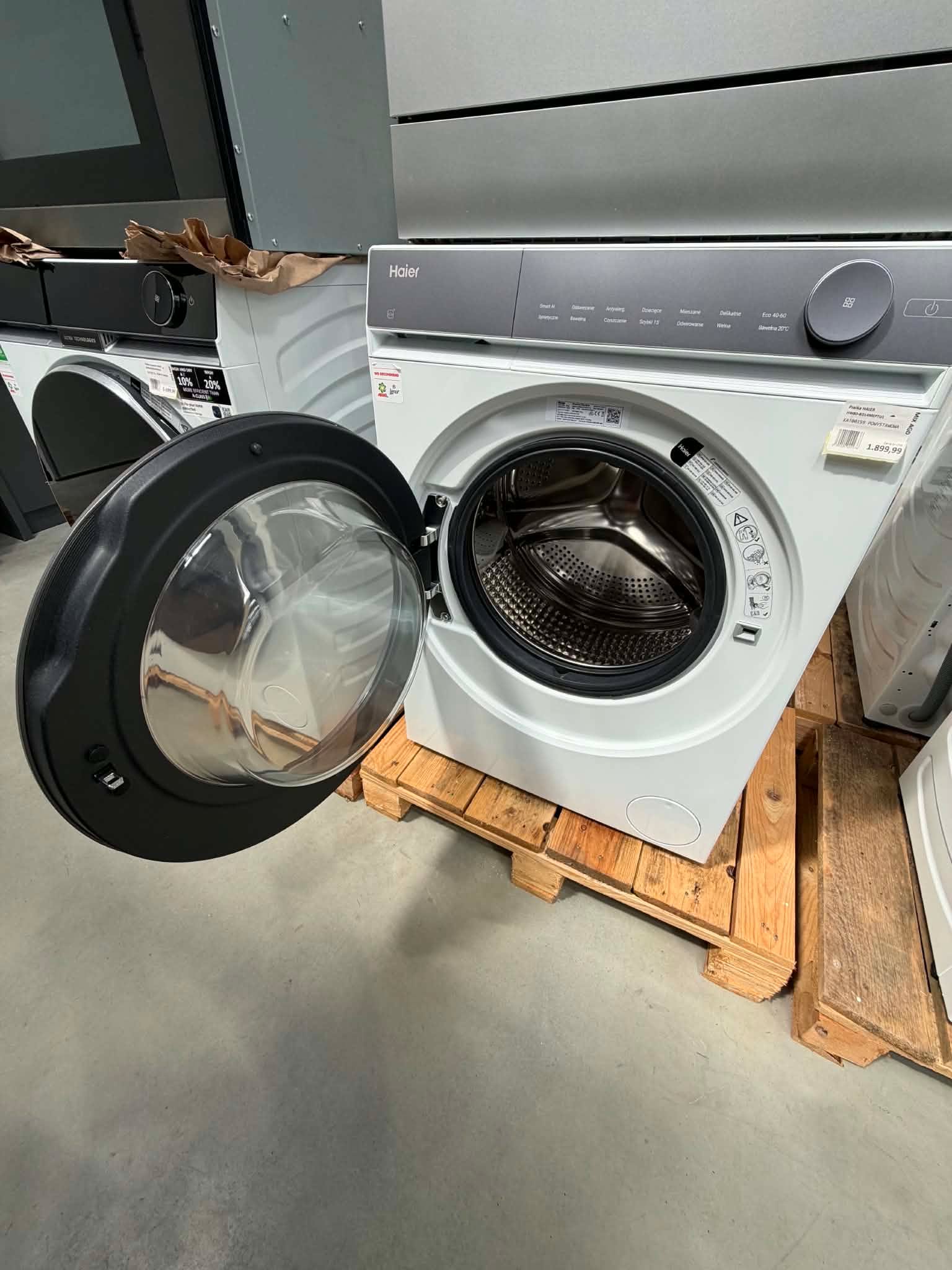 Pralka HAIER AI X7 HW80-BD14MEPTU1 8kg 1400 obr biała - obrazek 2