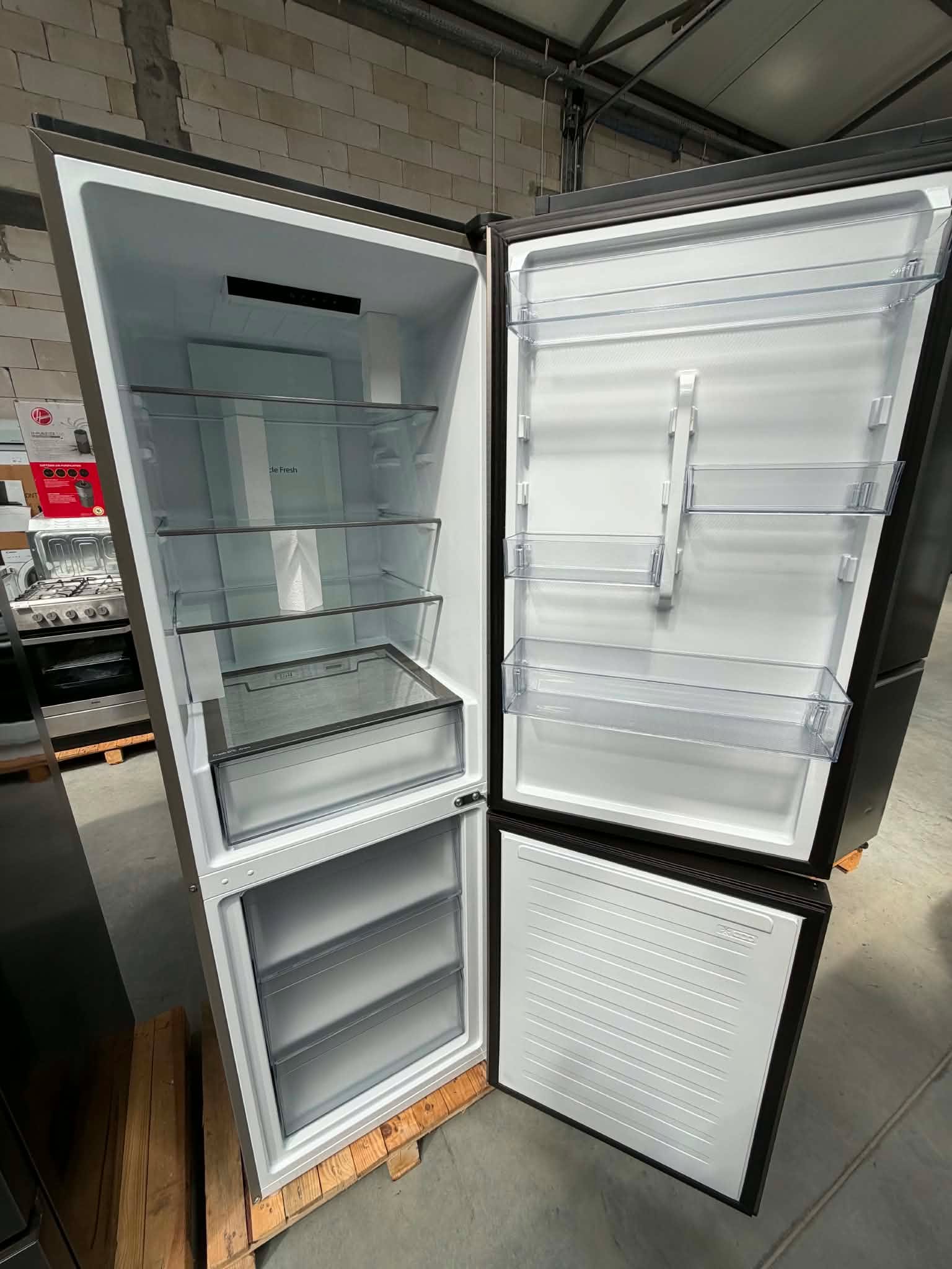 Lodówka Candy CNCQ2T618AX No Frost 185cm 35 dB Zdalne sterowanie Inox - obrazek 3