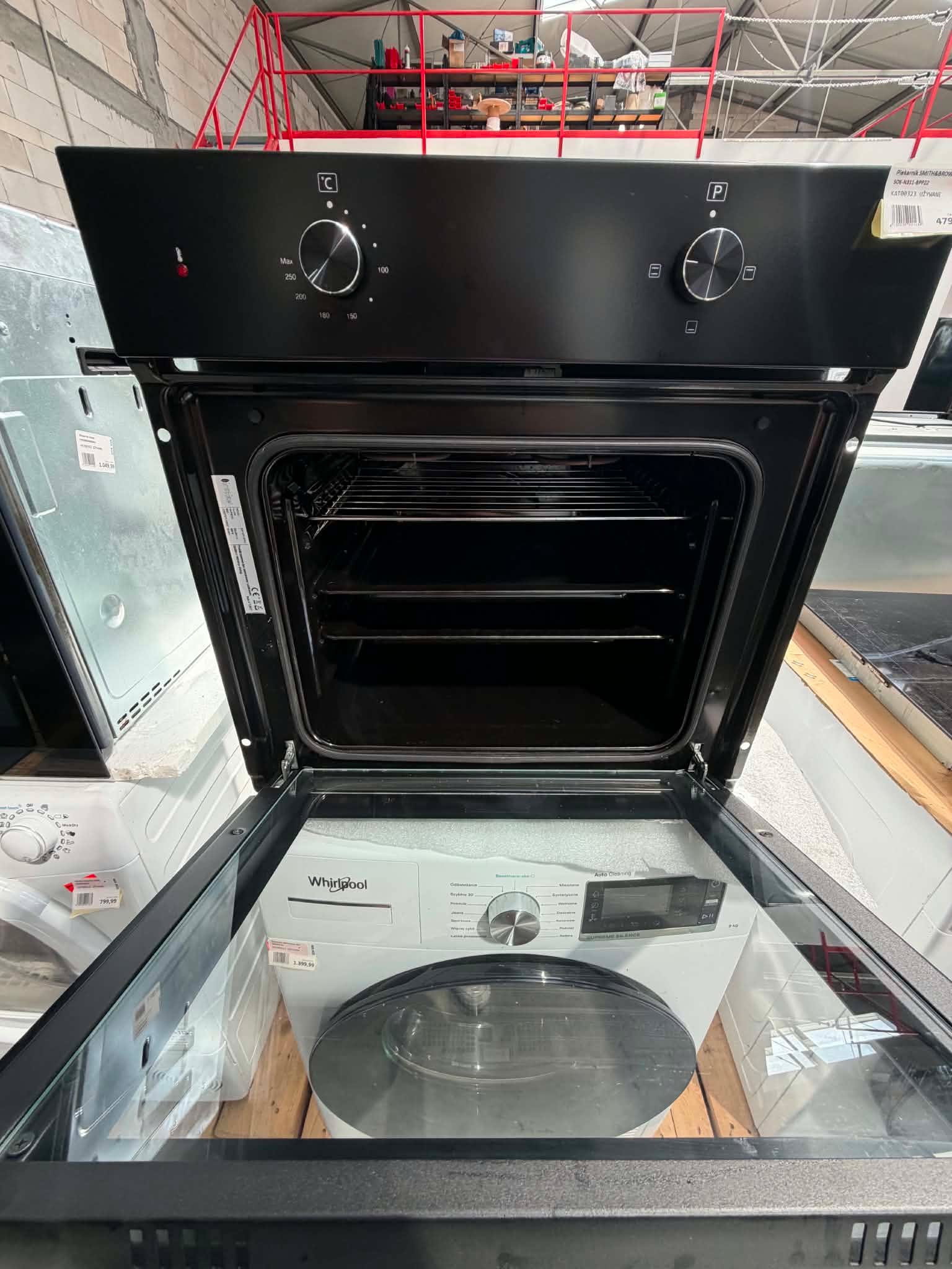 PIEKARNIK DO ZABUDOWY KOMPAKTOWY ELEKTRYCZNY 54L CZARNY 60cm - obrazek 3