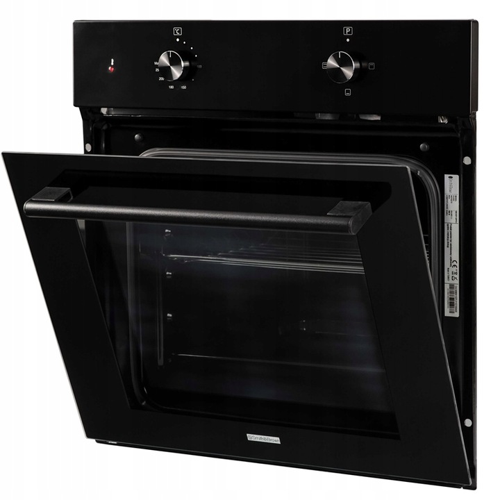PIEKARNIK DO ZABUDOWY KOMPAKTOWY ELEKTRYCZNY 54L CZARNY 60cm